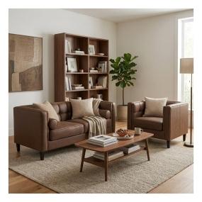 Sala Madison con 2 piezas Color Chocolate