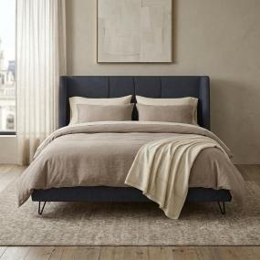 Cama Queen Size Hampton - Color Azul Marino