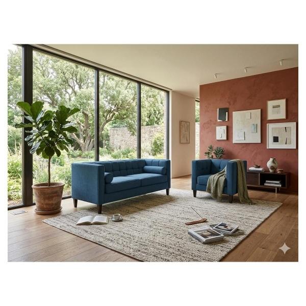 Sala Madison con 2 piezas Color Navy