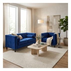 Sala Madison con 2 piezas Color Azul Marino
