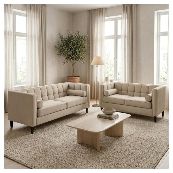 Sala Madison con 2 piezas Color Beige