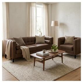 Sala Madison con 2 piezas Color Chocolate