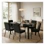 Set de Comedor para 6 Personas Zovi Zenta Color Negro