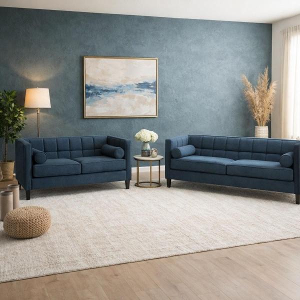 Sala Madison con 2 piezas Color Navy