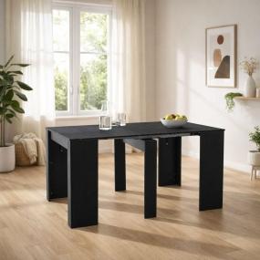 Mesa Extensible para Comedor Alongo - Color Negro