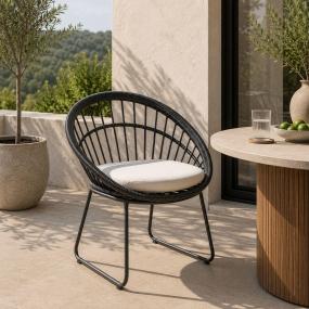 Silla para Exterior Paros - Color Negra