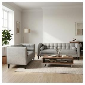 Sala Madison con 2 piezas Color Silver