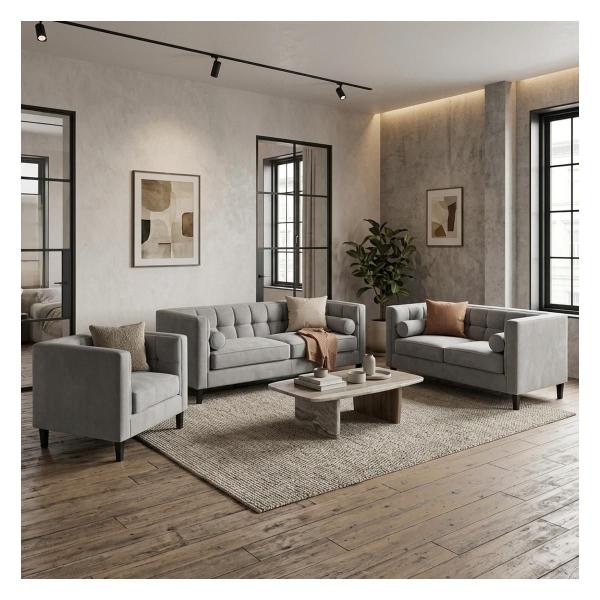 Sala Madison con 3 piezas Color Oxford