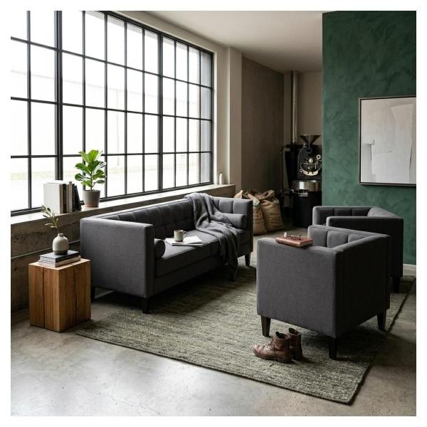 Sala Madison con 3 piezas Color Oxford