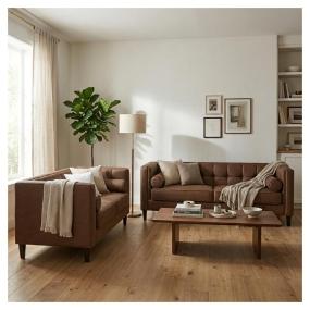 Sala Madison con 2 piezas Color Chocolate