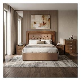 Recámara Bordeux King Size de 4 Piezas - Parota