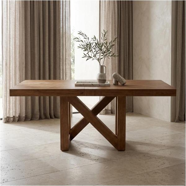 Mesa de Comedor Talía para 6/8 Personas - Color Nogal