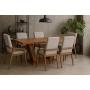 Comedor para 6 Personas Chelsea Francia - Color Gris y Parota