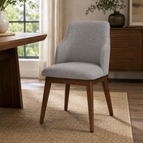 Silla para Comedor Aruba - Color Gris y Nogal