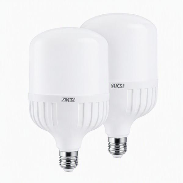 FOCO LED ALTA POTENCIA AKSI 40W - 2PACK TIPO T LUZ BLANCA E27