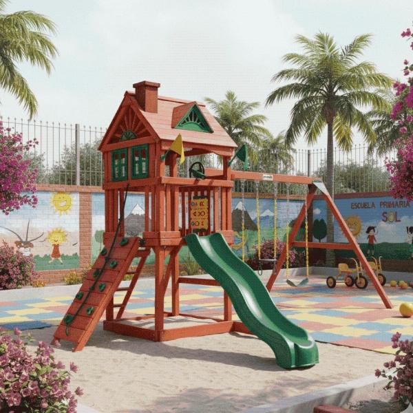 CENTRO DE JUEGOS NANTUCKET MADERA/VERDE