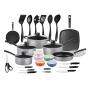 Bateria de cocina Tramontina resistente 1.6 mm 32 piezas gris