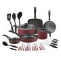 Bateria de cocina Tramontina práctica 41 piezas roja