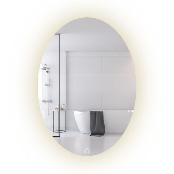 Espejo Ovalo 40x60cm Luz Led 3 Tonos