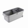 ORGANIZADOR DE LIMPIEZA CON RUEDAS Y DIVISIONES GRIS