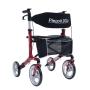 ANDADERA ROLLATOR PLEGOO 2GO X8 DE ALUMINIO PLEGABLE COLOR ROJO CEREZA