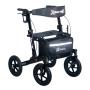 ANDADERA XTREME ROLLATOR DE ALUMINIO CON BOLSA PORTAOBJETOS, COLOR NEGRO OBSIDIANA