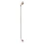 AGARRADERA RECTA REACTIV PARA BAÑO DE ACERO MOLETEADO 32", CROMADA