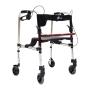 ANDADERA REACTIV DE ALUMINIO DE SUPER LUJO CON ASIENTO Y FRENOS, CON RUEDAS DE 5" COLOR AZUL