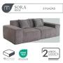 SOFÁ EMPACADO AL ALTO VACÍO BEIGE CLARO DOS PLAZA