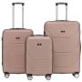 SET DE 3 MALETAS DUBAI 20 24 Y 28 PULGADAS ORO ROSA SUN COAST