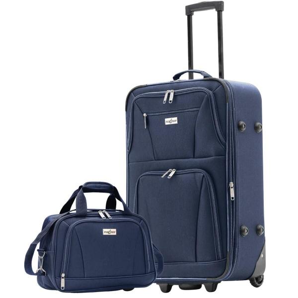 SET DE MALETA 20 PULGADAS Y NECESER 15 PULGADAS MEDELLIN AZUL FLY AND TRIP