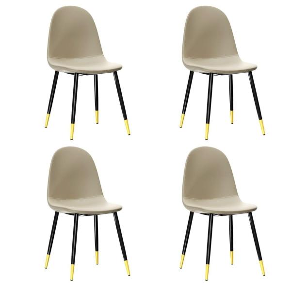 SET DE 4 SILLAS DE COMEDOR CHARLTON BEIGE 44 X 41.5 X 88 CM