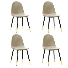 SET DE 4 SILLAS DE COMEDOR CHARLTON BEIGE 44 X 41.5 X 88 CM
