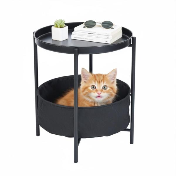 MESA AUXILIAR NIRIT NEGRO 40 X 40 X 48 CM