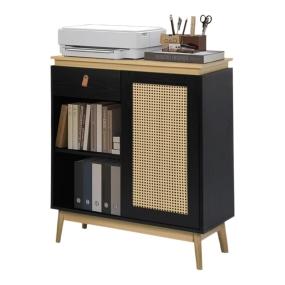 BUFETERAS Y VITRINAS SORATH NEGRO 80 X 39 X 95 CM