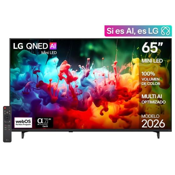 PANTALLA LG QNED MINI LED 65" AI 4K 2026