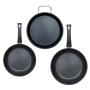 SET DOS SARTENES 20, 24 CM Y COMAL 24 CM ACERO CON ANTIADHERENTE