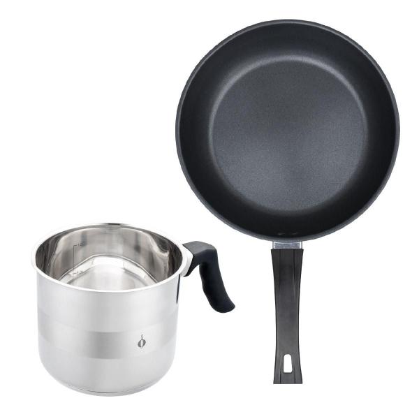 SET SARTÉN 24 CM Y POCILLO 1.5L ACERO
