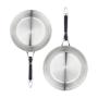 SET DOS SARTENES ACERO INOXIDABLE 24 Y 28 CMS