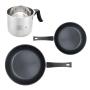 SET DOS SARTENES 20, 24 CM Y POCILLO 1.5 L ACERO