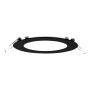LUMINARIO DE TECHO EMPOTRABLE LED REDONDO 6 W NEGRO LUZ CÁLIDA USO INTERIOR