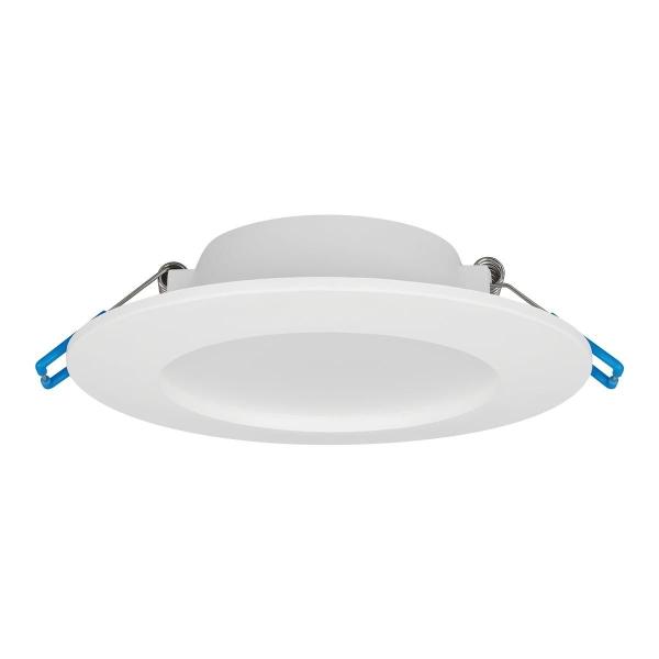 LUMINARIO DE TECHO EMPOTRABLE LED REDONDO 6 W BLANCO LUZ NEUTRA ATENUABLE USO INTERIOR