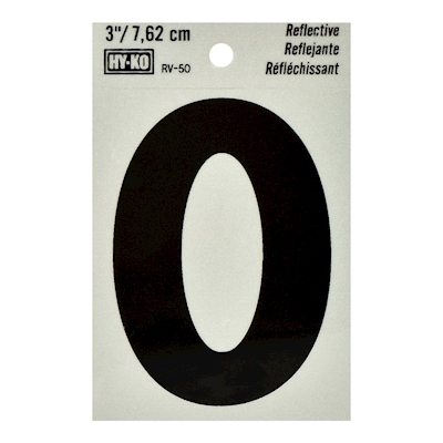 LETRA "O" EN VINILO 7.6 X 4.5 CM