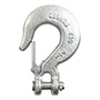GANCHO DE AGARRE CON SEGURO DE RESORTE DE METAL PLATA