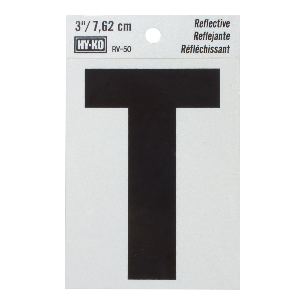 Letra "t" de vinilo 7.62 cm