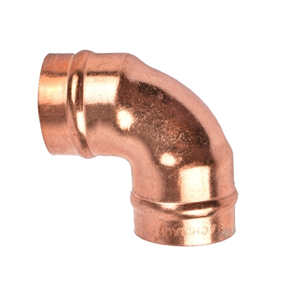 CODO 90 GRADOS CON SOLDADURA 3/4 DE PULGADA DORADO B&K