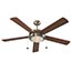 VENTILADOR DE TECHO LUCERNA ROBLE/MAPLE 52" CON 1 LUZ Y 5 ASPAS REVERSIBLES