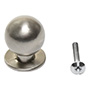 JALADERA BOTÓN PARA MUEBLE 2.4 X 2.7 CM PLATA