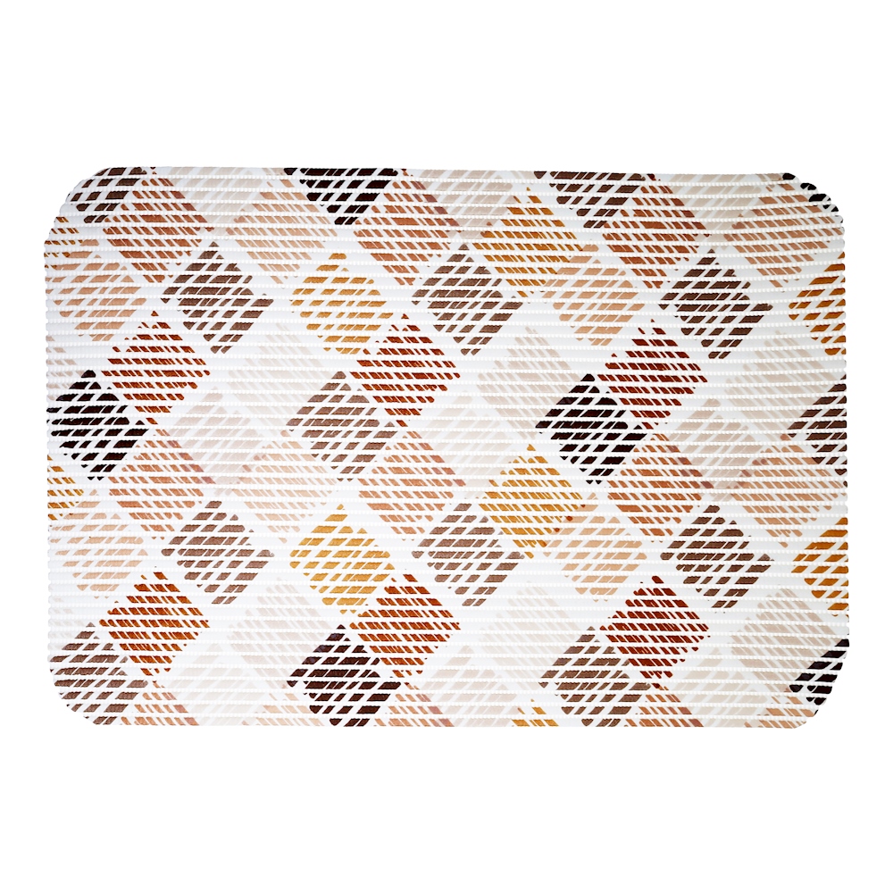 Tapete antiderrapante poliéster multicolor 50 x 80 cm