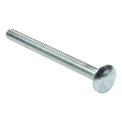 Tornillos De Máquina Con Cabeza Redonda Y Tuerca - 1/4" X 3" - Pack De 25 Unidades - The Hillman Group - Chapado En Zinc